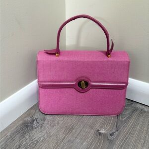 Saks Fifth Avenue Pink Vintage Top Handle Handbag